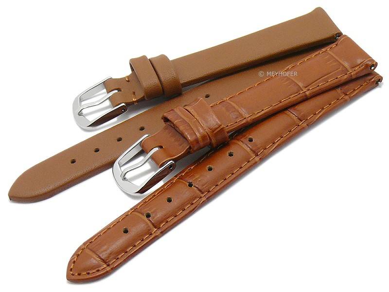 EASY CHANGE Watch Strap Set 2pcs CLASSIC DUO 14mm Light Brown Leather